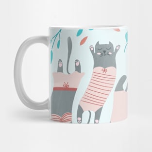 Swimsuit Cats in Sweet Pink Mug